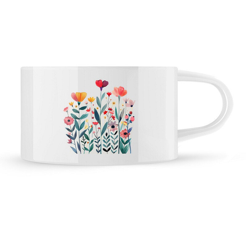 Hrnek makronka "Květiny"