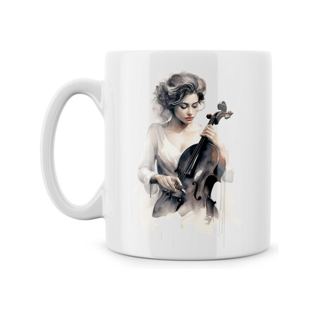 Hrnek "Žena s violou"