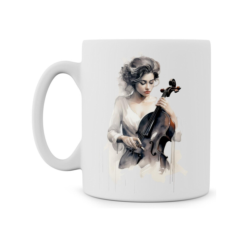 Hrnek "Žena s violou"