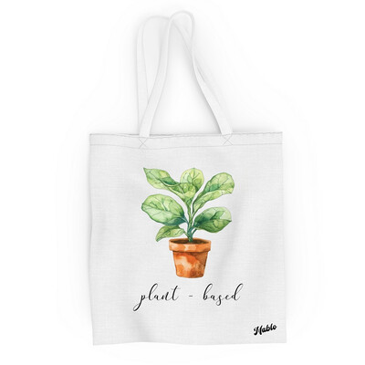 Bavlněná taška "Plant based"