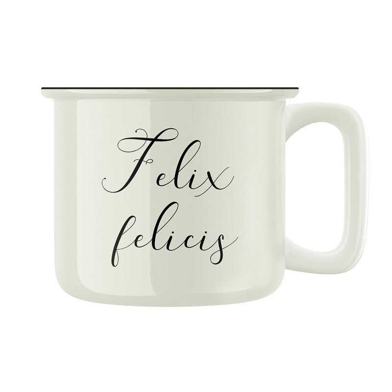 Keramický retro hrnek "Felix felicis"