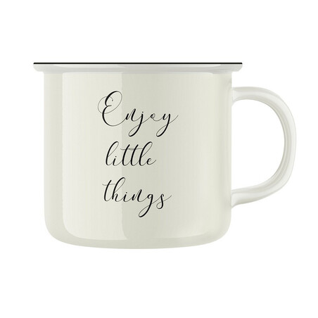 Keramický retro hrnek "Enjoy little things"