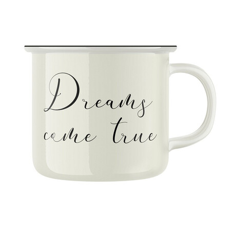 Keramický retro hrnek "Dreams come true"