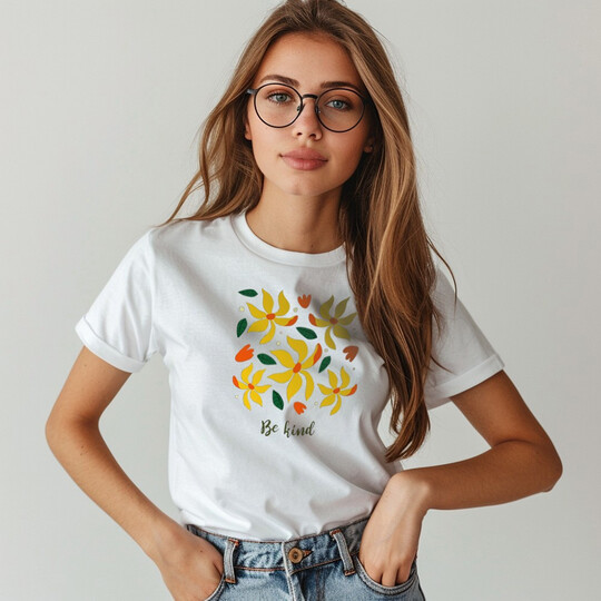 Bavlněné dámské tričko "Be kind"