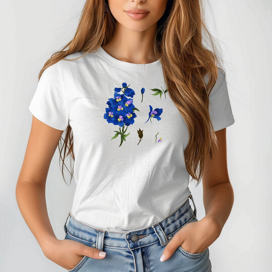 Bavlněné dámské tričko "Nature is home"