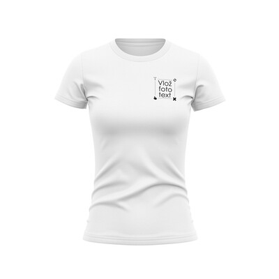 Dámské tričko s vlastní fotografií / textem