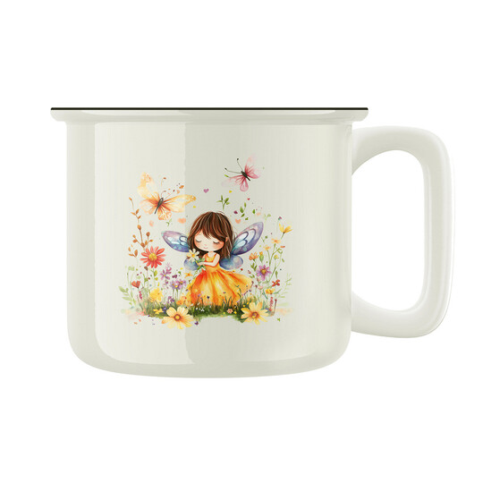 Keramický retro hrnek "Víla Leknínka"