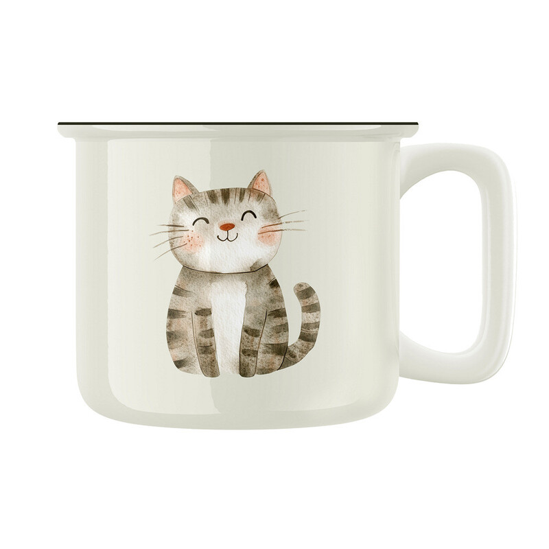 Keramický retro hrnek "Mourek"