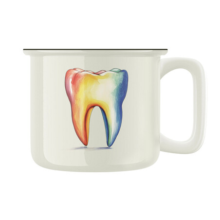 Keramický retro hrnek "Kouzelný zub"