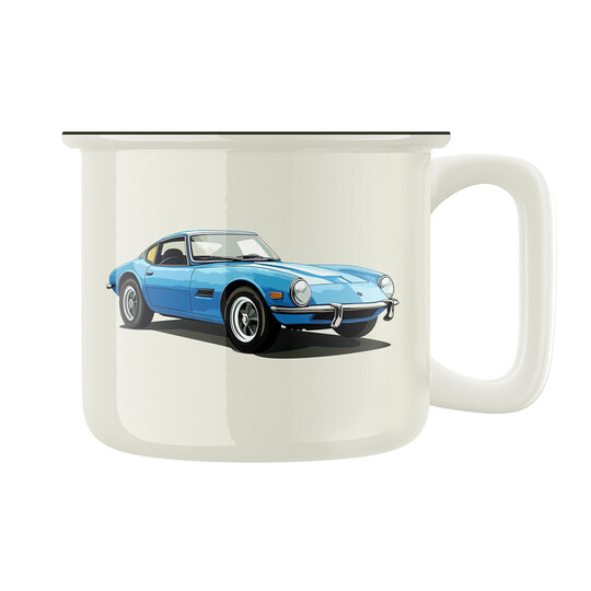 Keramický retro hrnek "Závodní veterán"