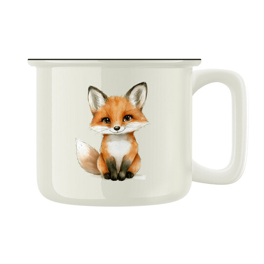 Keramický retro hrnek "Liška Bystrouška"