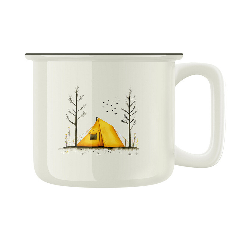 Keramický retro hrnek "Čundr"