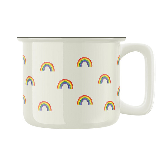 Keramický retro hrnek "Duhový hrnek"