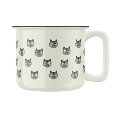 Keramický retro hrnek "Kočičí hrnek"