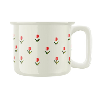 Keramický retro hrnek "Tulipánový hrnek"