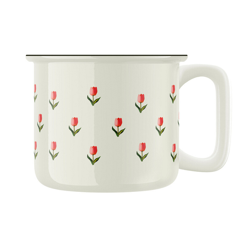 Keramický retro hrnek "Tulipánový hrnek"