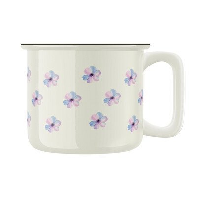 Keramický retro hrnek "Maceškový hrnek"