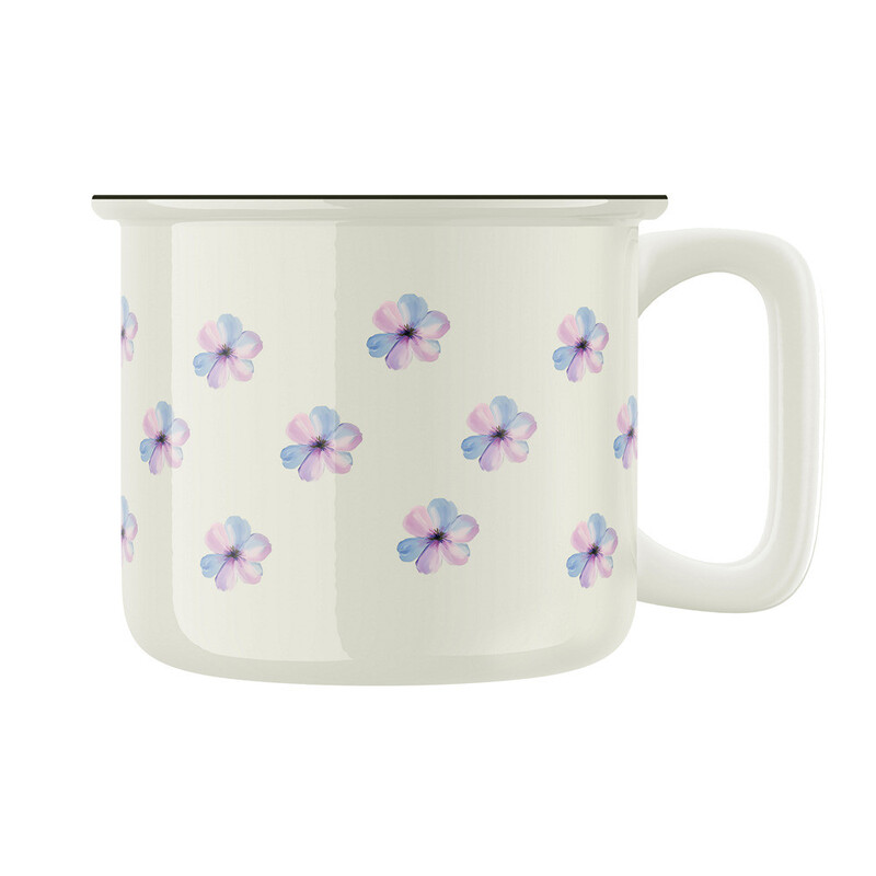 Keramický retro hrnek "Maceškový hrnek"