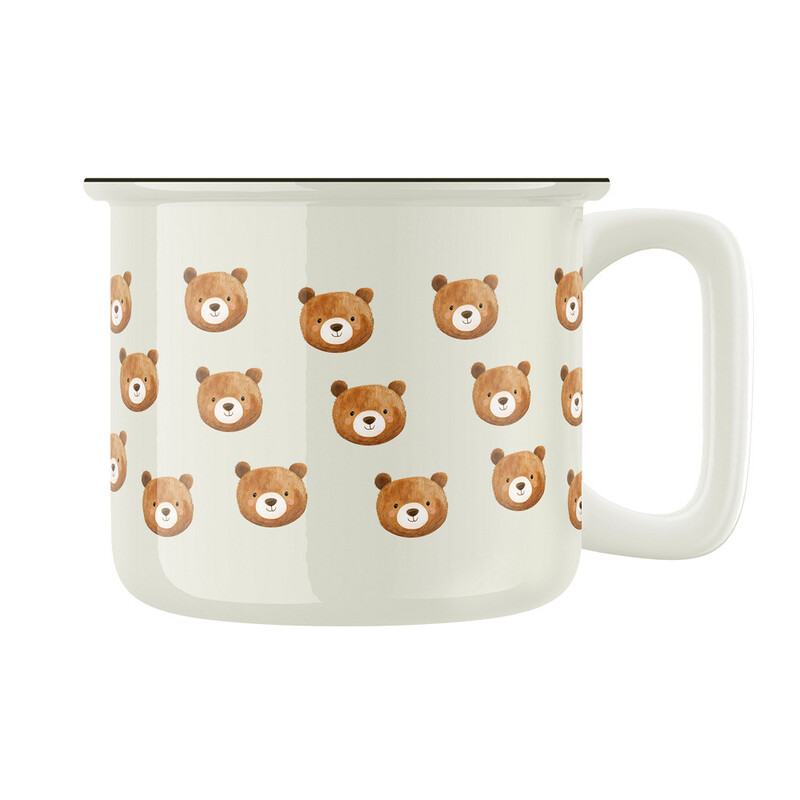 Keramický retro hrnek "Medvědí hrnek"