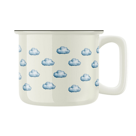 Keramický retro hrnek "Mraky"