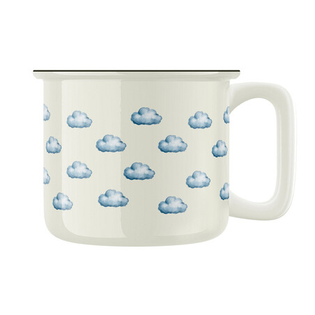 Keramický retro hrnek "Mraky"