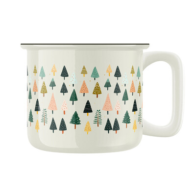 Keramický retro hrnek "Skandinávský vánoční hrnek"