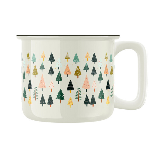 Keramický retro hrnek "Skandinávský vánoční hrnek"