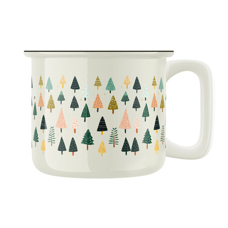 Keramický retro hrnek "Skandinávský vánoční hrnek"