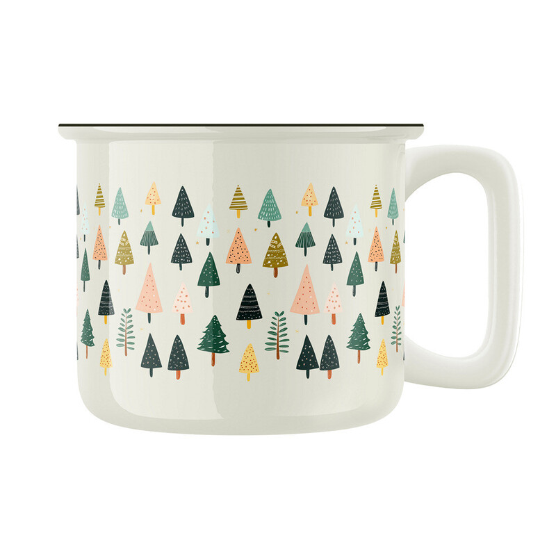 Keramický retro hrnek "Skandinávský vánoční hrnek"