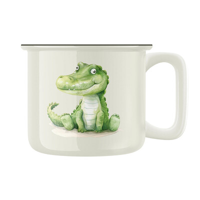 Keramický retro hrnek "Krokodýl"