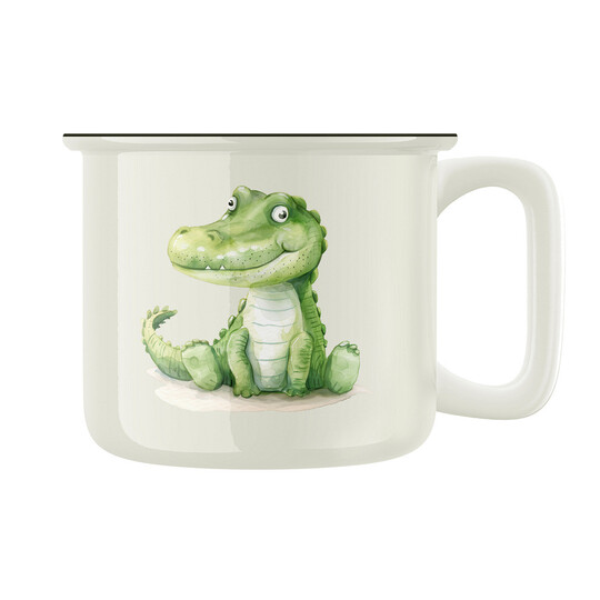 Keramický retro hrnek "Krokodýl"