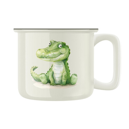 Keramický retro hrnek "Krokodýl"