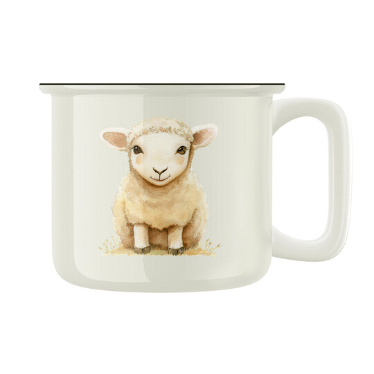 Keramický retro hrnek "Jehňátko"