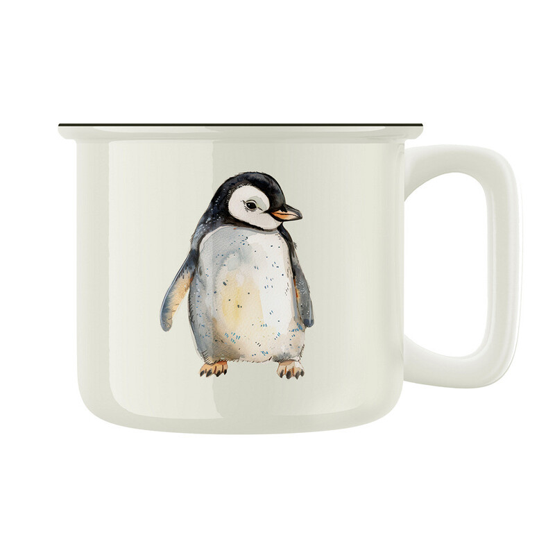 Keramický retro hrnek "Tučňák"