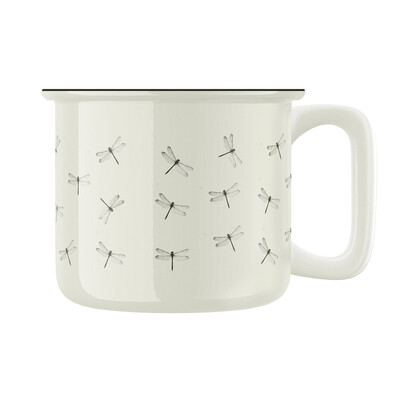 Keramický retro hrnek "Vážky"