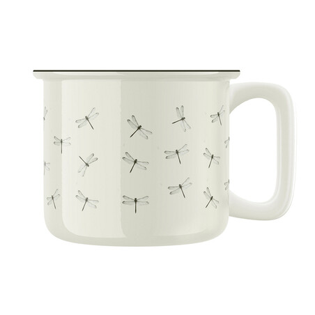 Keramický retro hrnek "Vážky"