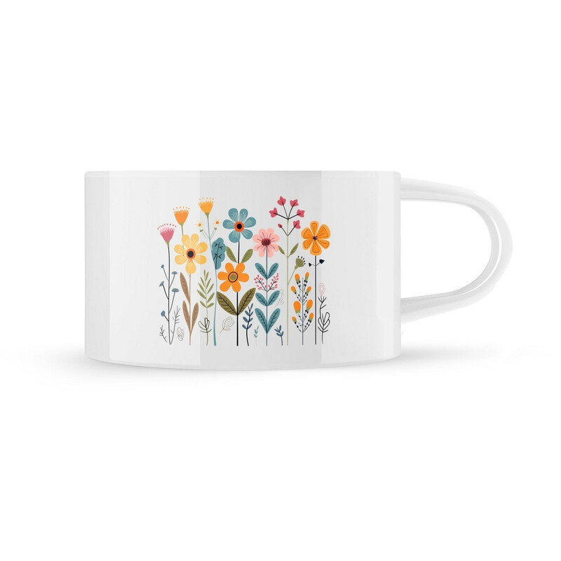 Hrnek makronka "Květiny"