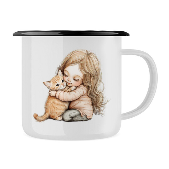 Plecháček "Holčička a kočička"