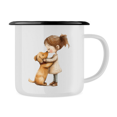 Plecháček "Holčička a pejsek"