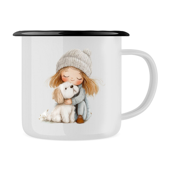 Plecháček "Holčička s pejskem"