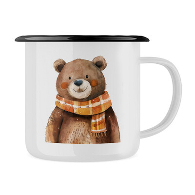 Plecháček "Medvídek s šálou"