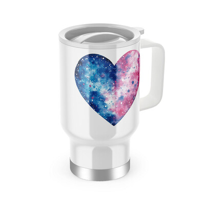 Termohrnek s uchem "Srdce barevné"