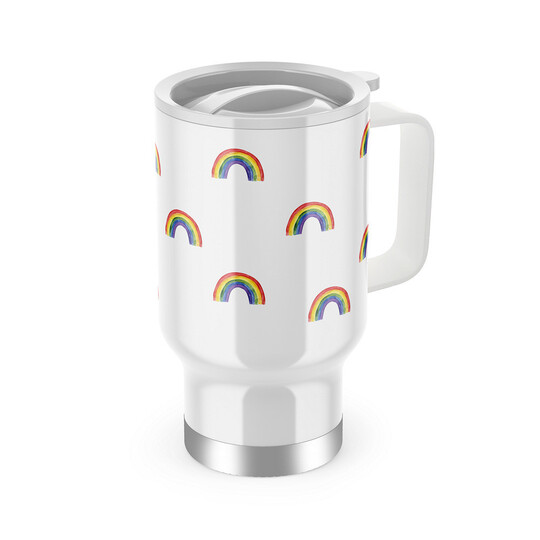 Termohrnek s uchem "Duhový"