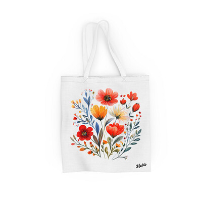 Bavlněná taška "Boho květiny"