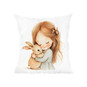 Polštář "Holčička a králíček"
