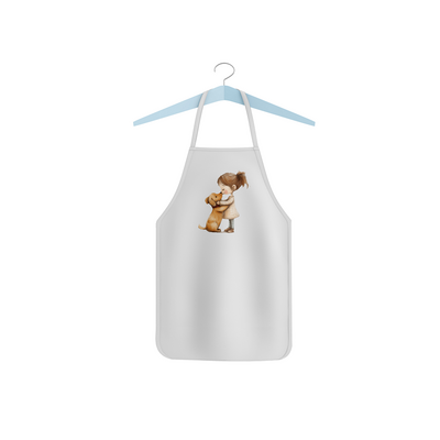 Dětská zástěra "Holčička a pejsek"