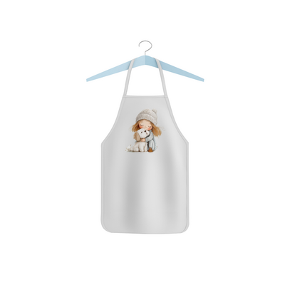 Dětská zástěra "Holčička a pejsek"