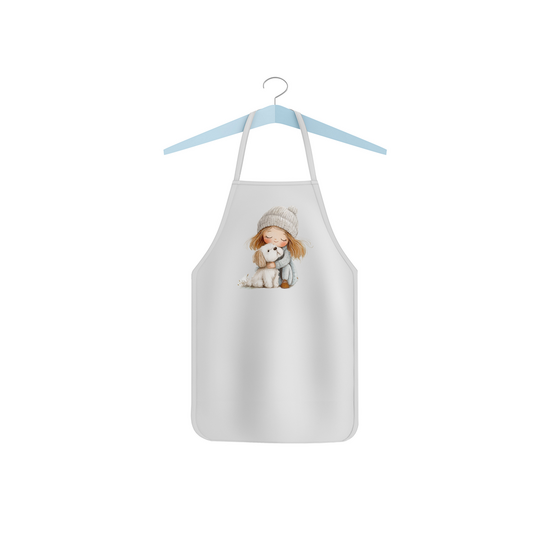 Dětská zástěra "Holčička a pejsek"