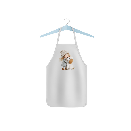 Dětská zástěra "Holčička a pejsek"
