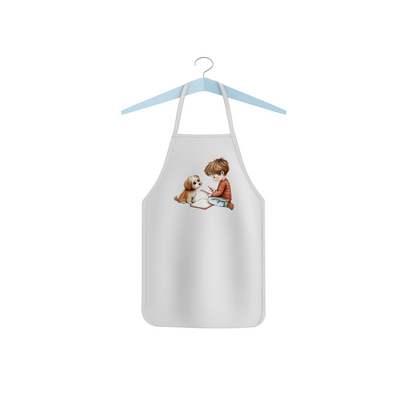 Dětská zástěra "Kluk a pejsek"